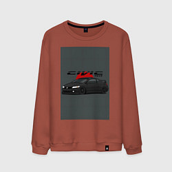 Свитшот хлопковый мужской Honda Civic, цвет: кирпичный