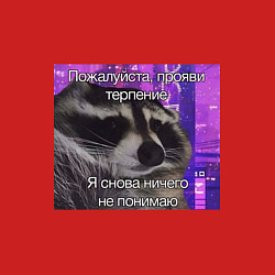 Свитшот хлопковый мужской Не понимаю, цвет: красный — фото 2