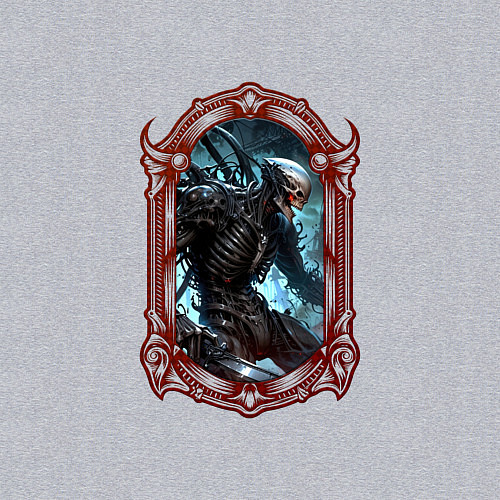 Мужской свитшот Боевой киборг в оправе / Меланж – фото 3