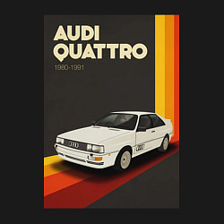 Свитшот хлопковый мужской Audi Quattro автомобиль, цвет: черный — фото 2