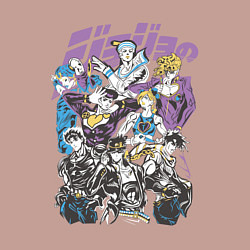 Свитшот хлопковый мужской Джоджо JoJo Bizarre Adventure, цвет: пыльно-розовый — фото 2