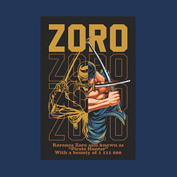 Свитшот хлопковый мужской One piece Зоро Pirate Hunter, цвет: тёмно-синий — фото 2