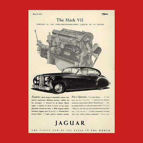 Мужской свитшот Jaguar авто / Красный – фото 3