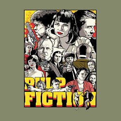 Свитшот хлопковый мужской Pulp fiction - all stars, цвет: авокадо — фото 2