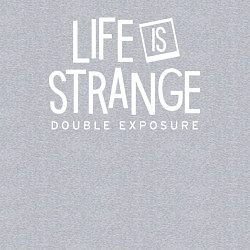 Свитшот хлопковый мужской Life is strange double exposure logo, цвет: меланж — фото 2