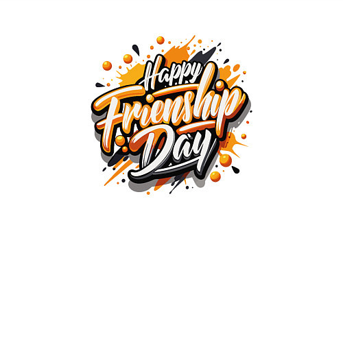 Мужской свитшот Надпись на иностранном языке счастливого дня / Белый – фото 3