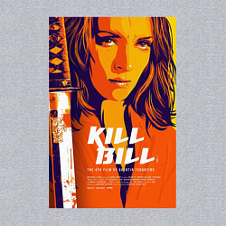 Свитшот хлопковый мужской Kill bill - Uma Thurman, цвет: меланж — фото 2