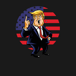 Свитшот хлопковый мужской USA - Trump, цвет: черный — фото 2