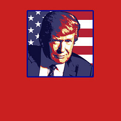 Свитшот хлопковый мужской Президент Дональд Трамп, цвет: красный — фото 2