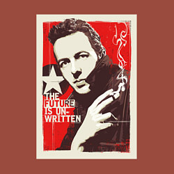 Свитшот хлопковый мужской Joe Strummer of the Clash, цвет: кирпичный — фото 2