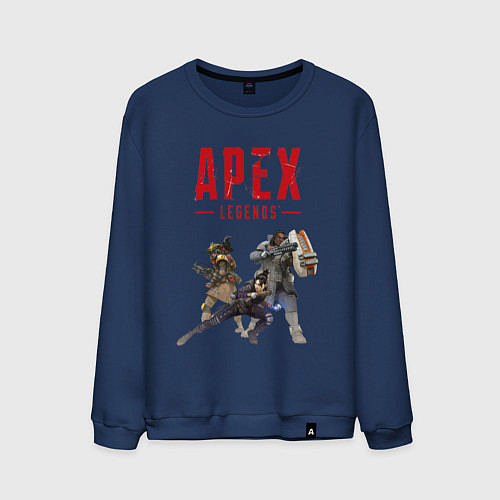 Мужской свитшот Легенды Апекса / Тёмно-синий – фото 1
