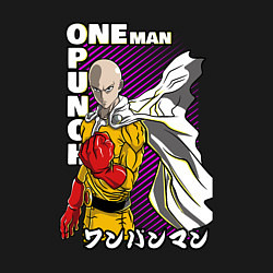 Свитшот хлопковый мужской One-Punch Man Ванпанч, цвет: черный — фото 2