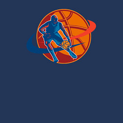 Свитшот хлопковый мужской Basket mood, цвет: тёмно-синий — фото 2