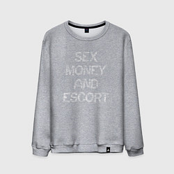 Мужской свитшот Sex money and escort