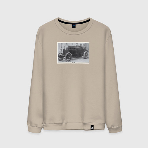 Мужской свитшот Retro car Fiat S76 / Миндальный – фото 1