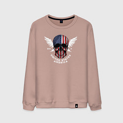 Свитшот хлопковый мужской Made in United States, цвет: пыльно-розовый