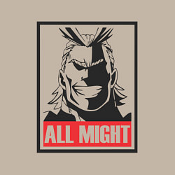 Свитшот хлопковый мужской Моя геройская академия All Might, цвет: миндальный — фото 2