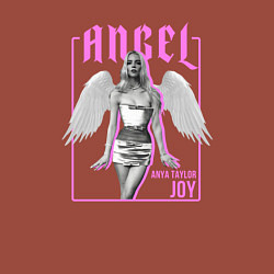 Свитшот хлопковый мужской Angel - Anya Taylor Joy, цвет: кирпичный — фото 2