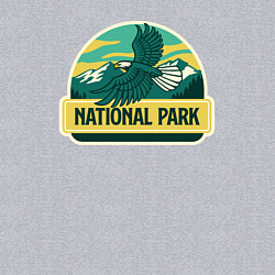 Свитшот хлопковый мужской Орёл - национальный парк, цвет: меланж — фото 2