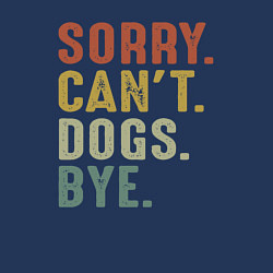 Свитшот хлопковый мужской Извини не могу собаки пока, цвет: тёмно-синий — фото 2