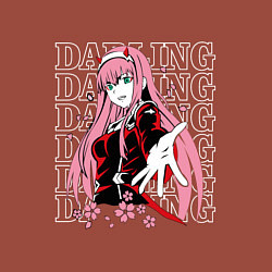 Свитшот хлопковый мужской Darling in the FranXX Милый из Франкса, цвет: кирпичный — фото 2