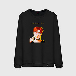 Свитшот хлопковый мужской Choi San Ateez, цвет: черный