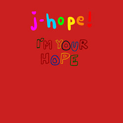 Свитшот хлопковый мужской BTS J-hope! Im Your Hope, цвет: красный — фото 2