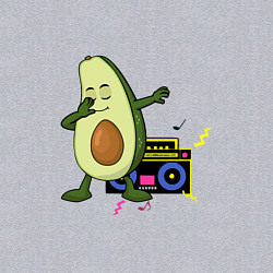 Свитшот хлопковый мужской Авокадо и дискотека 90-х, цвет: меланж — фото 2