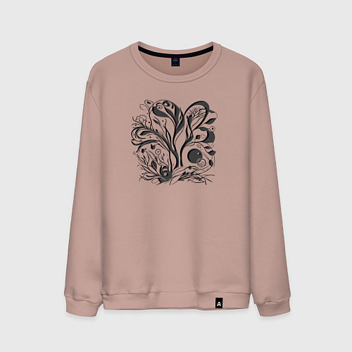 Мужской свитшот Природный модерн / Пыльно-розовый – фото 1