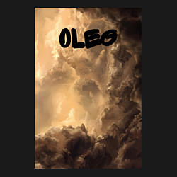 Свитшот хлопковый мужской Oleg облака мрачные, цвет: черный — фото 2