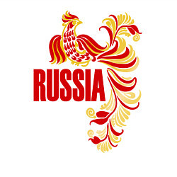 Свитшот хлопковый мужской Russia, цвет: белый — фото 2