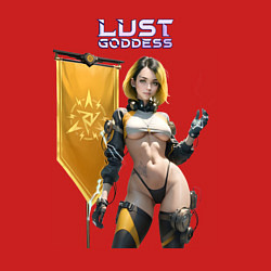 Свитшот хлопковый мужской Lust Goddess flag, цвет: красный — фото 2