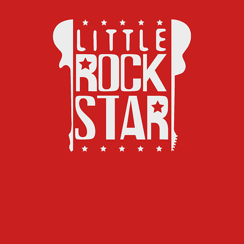 Мужской свитшот Маленькая рок звезда / Красный – фото 3