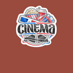 Свитшот хлопковый мужской В кинотеатре, цвет: кирпичный — фото 2