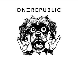 Свитшот хлопковый мужской OneRepublic - rock dog, цвет: белый — фото 2