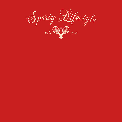 Мужской свитшот Sporty lifestyle бежевый для тенниса / Красный – фото 3