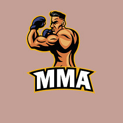 Свитшот хлопковый мужской Fighter MMA, цвет: пыльно-розовый — фото 2