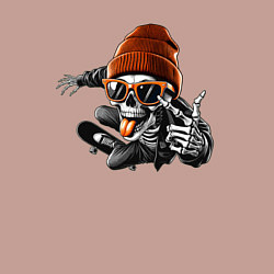 Свитшот хлопковый мужской Скейтбордист, цвет: пыльно-розовый — фото 2