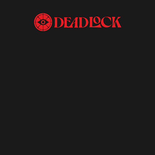 Мужской свитшот Deadlock red logo / Черный – фото 3