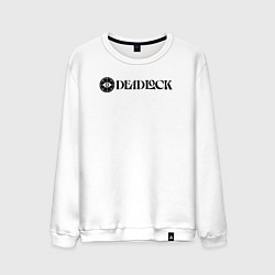 Свитшот хлопковый мужской Deadlock white logo, цвет: белый