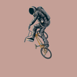 Свитшот хлопковый мужской BMX космонавт, цвет: пыльно-розовый — фото 2