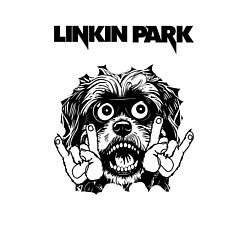 Свитшот хлопковый мужской Linkin Park - rock dog, цвет: белый — фото 2