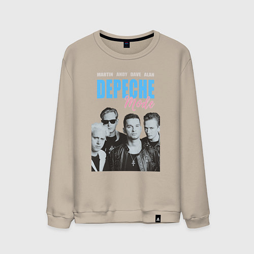 Мужской свитшот Depeche Mode Vintage / Миндальный – фото 1