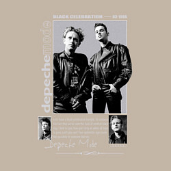 Свитшот хлопковый мужской Depeche Mode - Black Celebration, цвет: миндальный — фото 2