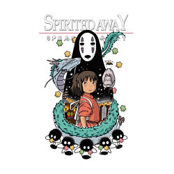 Свитшот хлопковый мужской Унесенные призраками дракон, цвет: белый — фото 2