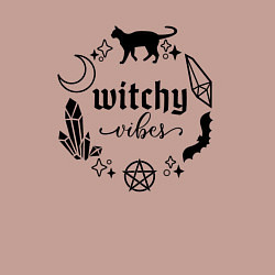 Свитшот хлопковый мужской Witchy vibes, цвет: пыльно-розовый — фото 2
