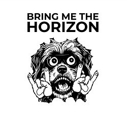 Свитшот хлопковый мужской Bring Me the Horizon - rock dog, цвет: белый — фото 2