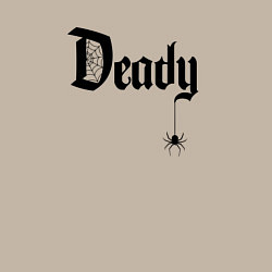 Свитшот хлопковый мужской Deady - папа на хэллоуин, цвет: миндальный — фото 2