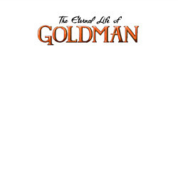 Свитшот хлопковый мужской The eternal life of goldman logotype, цвет: белый — фото 2