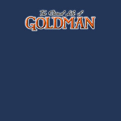 Свитшот хлопковый мужской The eternal life of goldman logotype, цвет: тёмно-синий — фото 2